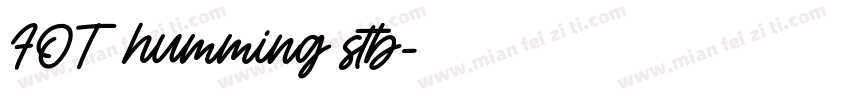 FOT humming stb字体转换